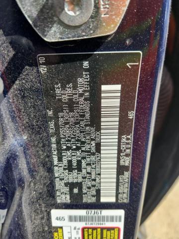 5TFRM5F10BX027637 - 2011 TOYOTA TUNDRA DOUBLE CAB SR5 BLUE photo 12