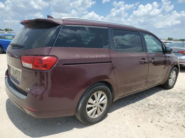 KNDMB5C18F6070025 - 2015 KIA SEDONA LX MAROON photo 3