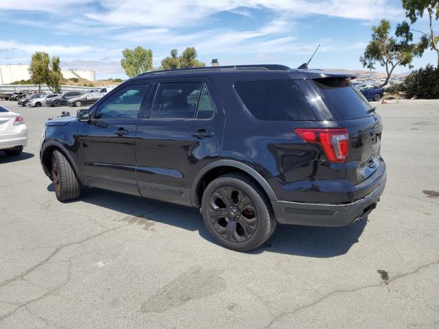 1FM5K8GT5KGA19311 - 2019 FORD EXPLORER SPORT Черный фото 2