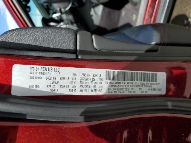 1C4RJFLG3HC773216 - 2017 JEEP GRAND CHER TRAILHAWK 勃艮第红 照片 14