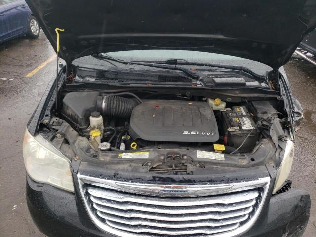 2C4RC1CG9DR511487 - 2013 CHRYSLER TOWN & COU TOURING L BLACK photo 12