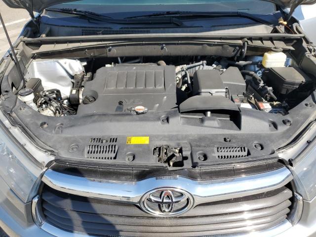 5TDKKRFH8GS145282 - 2016 TOYOTA HIGHLANDER XLE Արծաթագույն լուսանկար 12