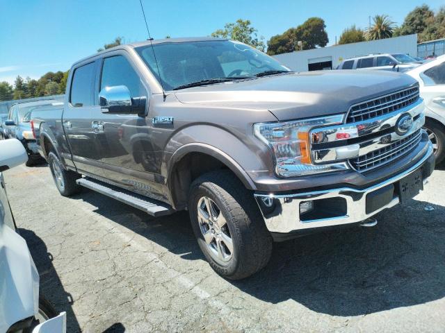 1FTFW1EG3JKC53789 - 2018 FORD F150 SUPERCREW GRAY photo 4