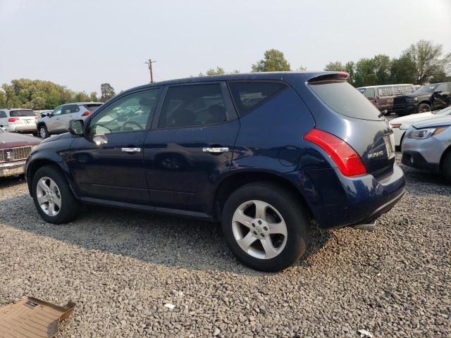 JN8AZ08W35W414661 - 2005 NISSAN MURANO SL BLUE photo 2