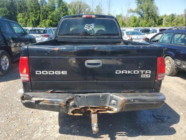 1D7HG48N14S503896 - 2004 DODGE DAKOTA QUAD SLT BLACK photo 6