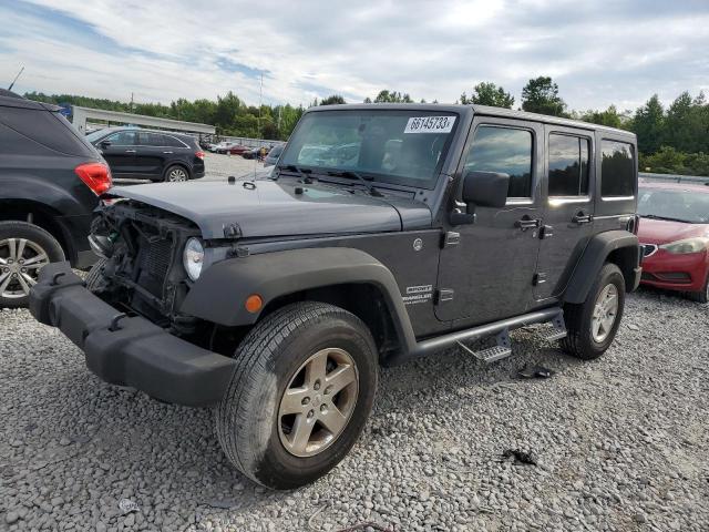 1C4BJWDG6GL179329 - 2016 JEEP WRANGLER U SPORT GRAY photo 1