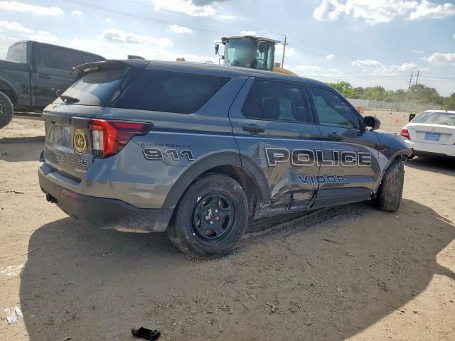 1FM5K8AC2SGA32610 - 2025 FORD EXPLORER POLICE INTERCEPTOR Gris foto 3