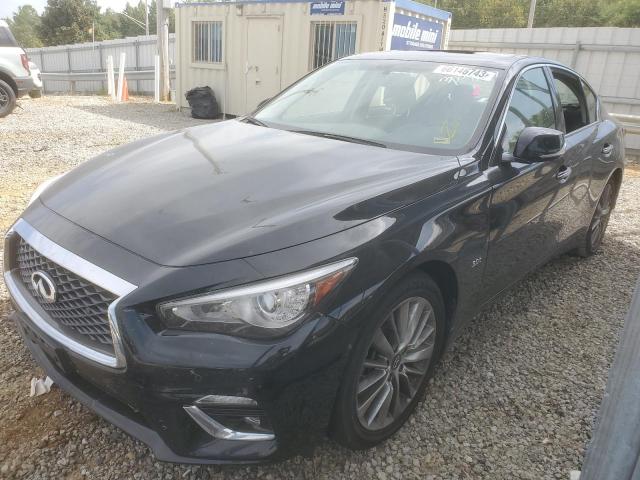 JN1EV7AR9JM438011 - 2018 INFINITI Q50 LUXE BLACK photo 1