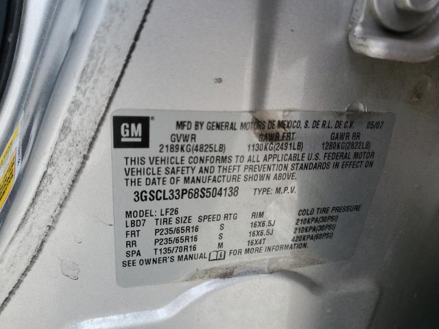 3GSCL33P68S504138 - 2008 SATURN VUE XE SILVER photo 13