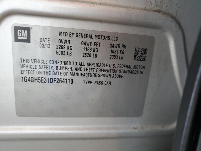 1G4GH5E31DF264110 - 2013 BUICK LACROSSE PREMIUM Silber Foto 12