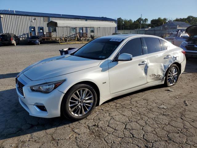 JN1EV7AR4JM430785 - 2018 INFINITI Q50 LUXE WHITE photo 1