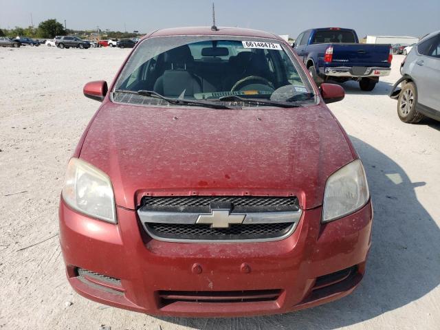 KL1TD5DEXAB099847 - 2010 CHEVROLET AVEO LS 勃艮第红 照片 5