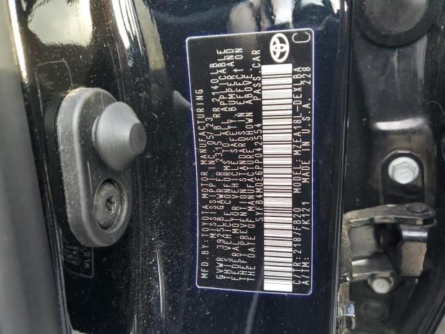 5YFB4MDE6PP042554 - 2023 TOYOTA COROLLA LE Қара фото 12