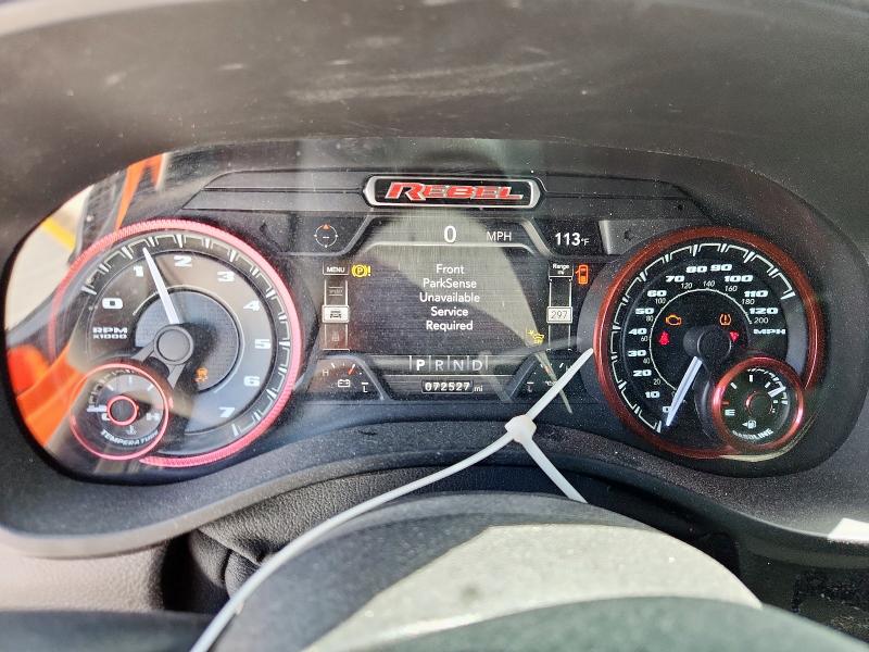 1C6SRFLT7NN192140 - 2022 RAM 1500 REBEL SILVER photo 9