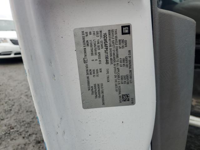 1GCWGAFP9J1196449 - 2018 CHEVROLET EXPRESS G2 თეთრი ფოტო 13