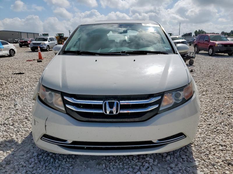 5FNRL5H6XFB037393 - 2015 HONDA ODYSSEY EXL WHITE photo 5