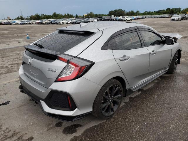 SHHFK7H98KU402013 - 2019 HONDA CIVIC SPORT TOURING SILVER photo 3