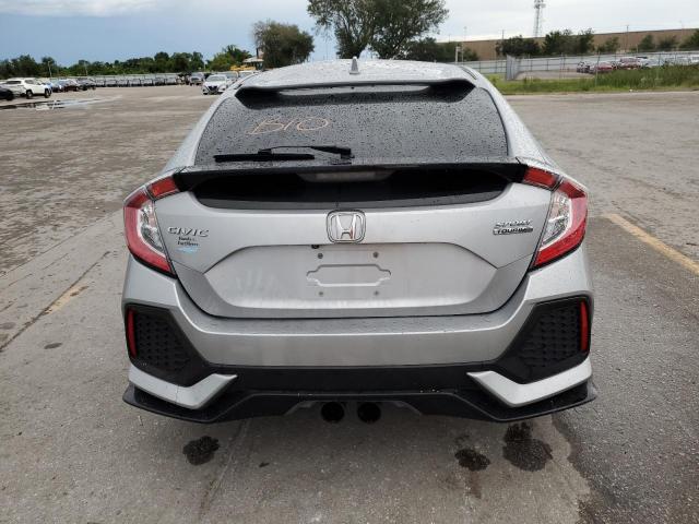 SHHFK7H98KU402013 - 2019 HONDA CIVIC SPORT TOURING SILVER photo 6