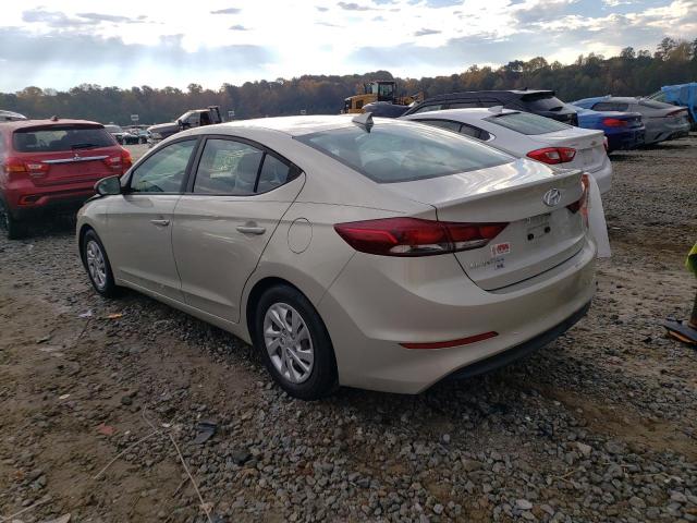 5NPD74LF8HH145614 - 2017 HYUNDAI ELANTRA SE BEIGE photo 3