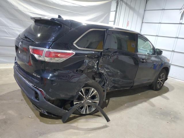 5TDJKRFH2GS234891 - 2016 TOYOTA HIGHLANDER XLE Negro foto 3