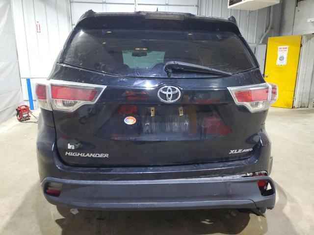 5TDJKRFH2GS234891 - 2016 TOYOTA HIGHLANDER XLE Negro foto 6
