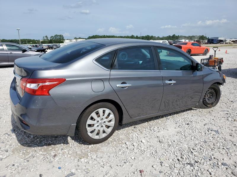 3N1AB7AP5KY234245 - 2019 NISSAN SENTRA S GRAY photo 3