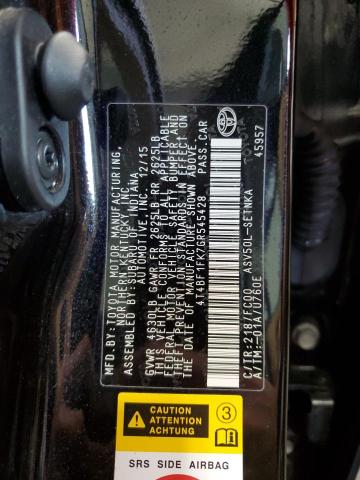 4T4BF1FK7GR545428 - 2016 TOYOTA CAMRY LE BLACK photo 12