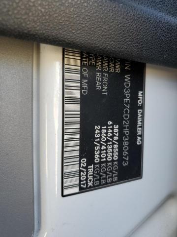 WD3PE7CD2HP380673 - 2017 MERCEDES-BENZ SPRINTER 2500 Weiß Foto 13