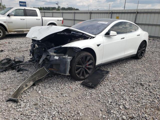 5YJSA1H15EFP31850 - 2014 TESLA MODEL S Սպիտակ լուսանկար 1