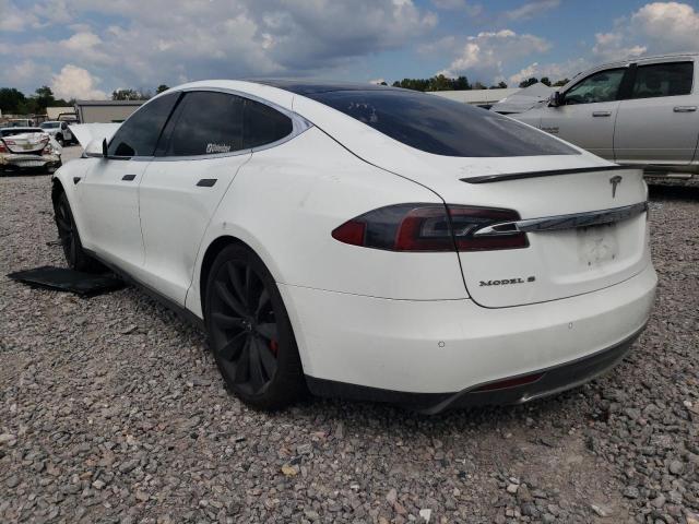 5YJSA1H15EFP31850 - 2014 TESLA MODEL S Սպիտակ լուսանկար 2