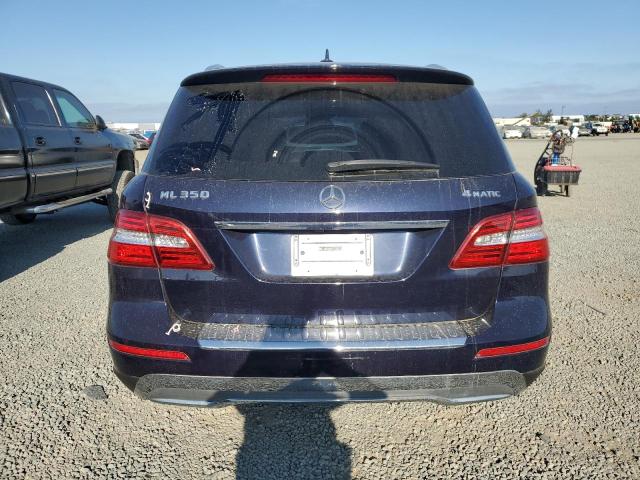 4JGDA5HB8CA002414 - 2012 MERCEDES-BENZ ML 350 4MATIC BLUE photo 6