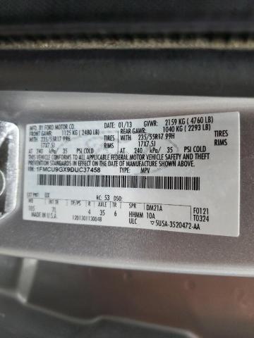 1FMCU9GX9DUC37458 - 2013 FORD ESCAPE SE SILVER photo 14