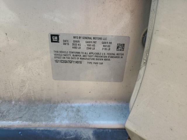 1G11C5SA7GF114916 - 2016 CHEVROLET MALIBU LIM LT 棕色 照片 12
