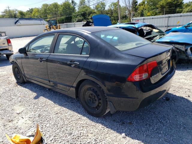 1HGFA16558L073201 - 2008 HONDA CIVIC LX BLACK photo 2