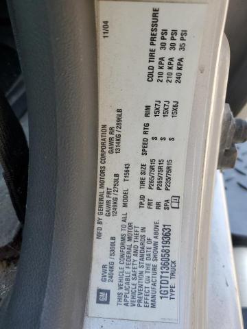 1GTDT136058193631 - 2005 GMC CANYON CREAM photo 12