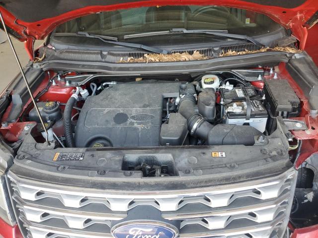 1FM5K8D88HGB05172 - 2017 FORD EXPLORER XLT RED photo 12