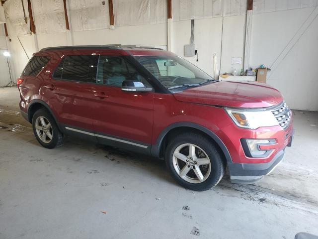 1FM5K8D88HGB05172 - 2017 FORD EXPLORER XLT RED photo 4