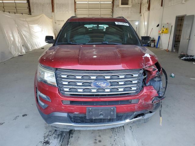 1FM5K8D88HGB05172 - 2017 FORD EXPLORER XLT RED photo 5
