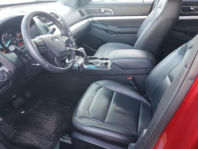 1FM5K8D88HGB05172 - 2017 FORD EXPLORER XLT RED photo 7