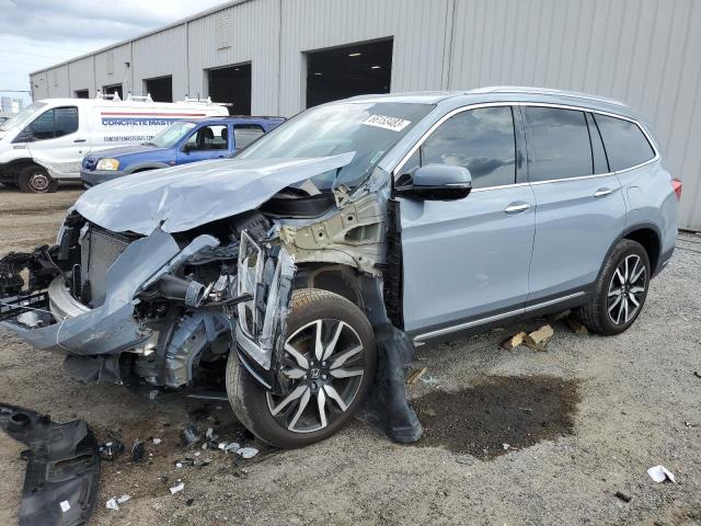 5FNYF6H03NB077222 - 2022 HONDA PILOT ELITE GRAY photo 1