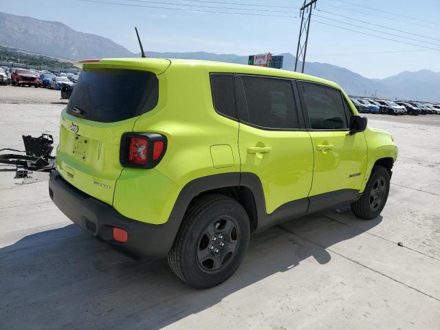 ZACCJBAB4JPH36392 - 2018 JEEP RENEGADE SPORT მწვანე ფოტო 3