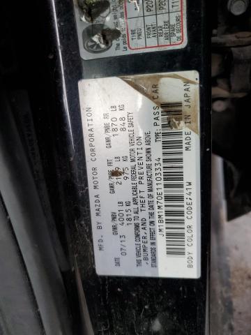 JM1BM1M70E1103334 - 2014 MAZDA 3 GRAND TOURING BLACK photo 13