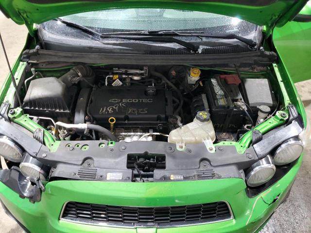 1G1JC5SH6F4129401 - 2015 CHEVROLET SONIC LT GREEN photo 11