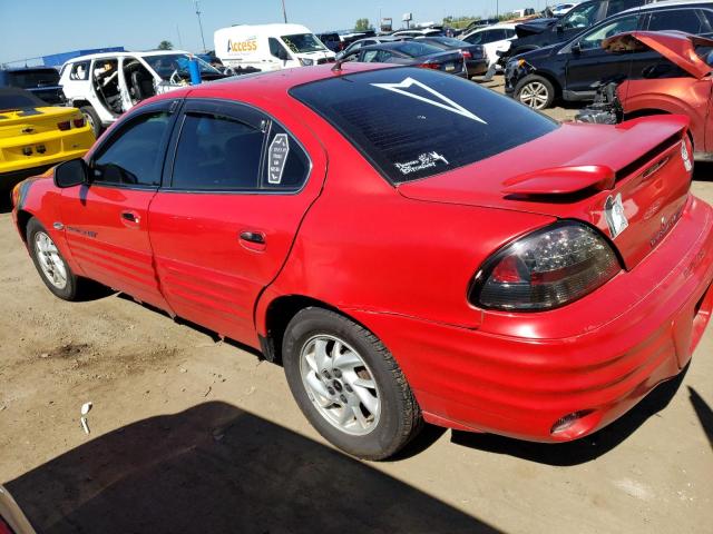 1G2NF52E51M596778 - 2001 PONTIAC GRAND AM SE1 RED photo 2