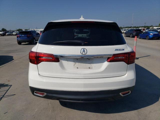 5FRYD3H45EB005458 - 2014 ACURA MDX TECHNOLOGY WHITE photo 6