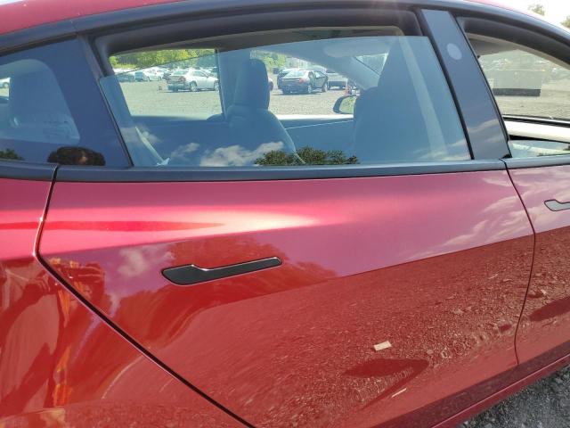 5YJ3E1EA1SF019697 - 2025 TESLA MODEL 3 RED photo 10