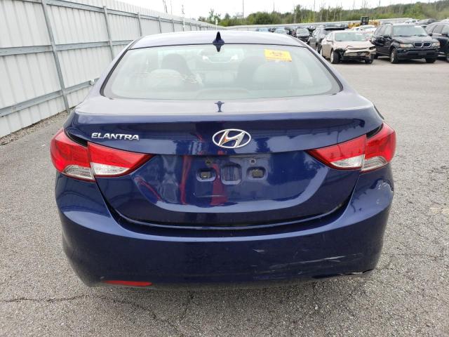 5NPDH4AE2BH034829 - 2011 HYUNDAI ELANTRA GLS BLUE photo 6