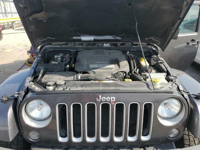 1C4BJWEG5GL252091 - 2016 JEEP WRANGLER U SAHARA GRAY photo 11