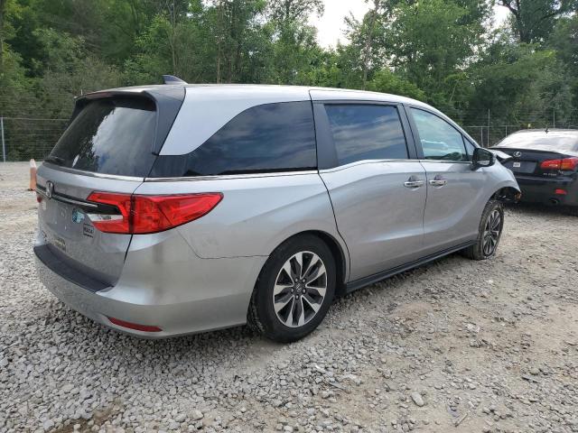 5FNRL6H74MB043332 - 2021 HONDA ODYSSEY EXL GRAY photo 3