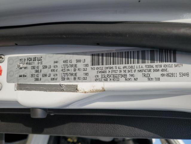 3C6LR5AT8GG373499 - 2016 RAM 2500 ST WHITE photo 12